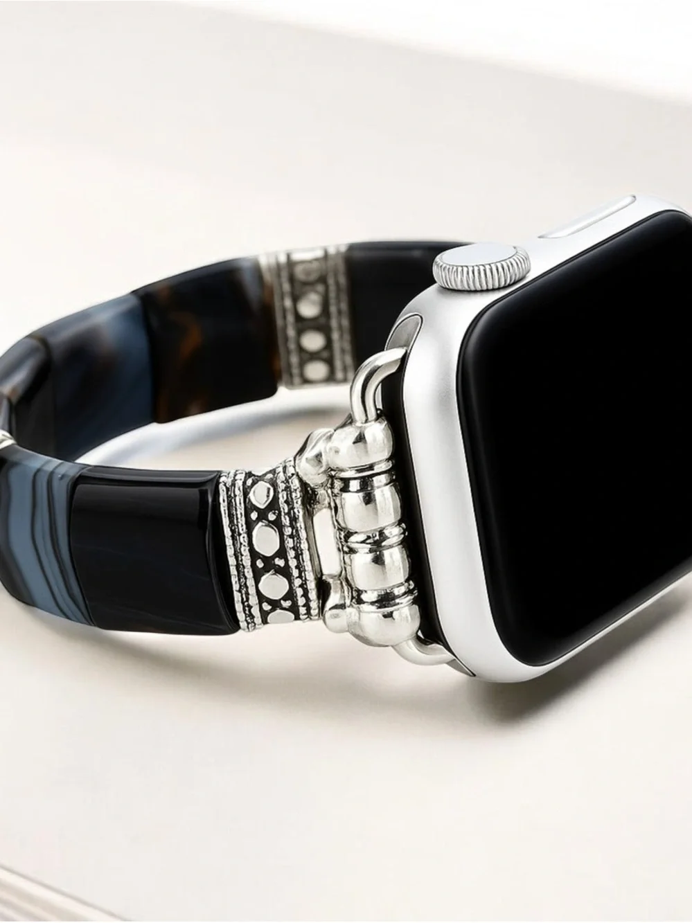 New Cape Diablo Bohemian Noir Stretch Apple Watch Strap